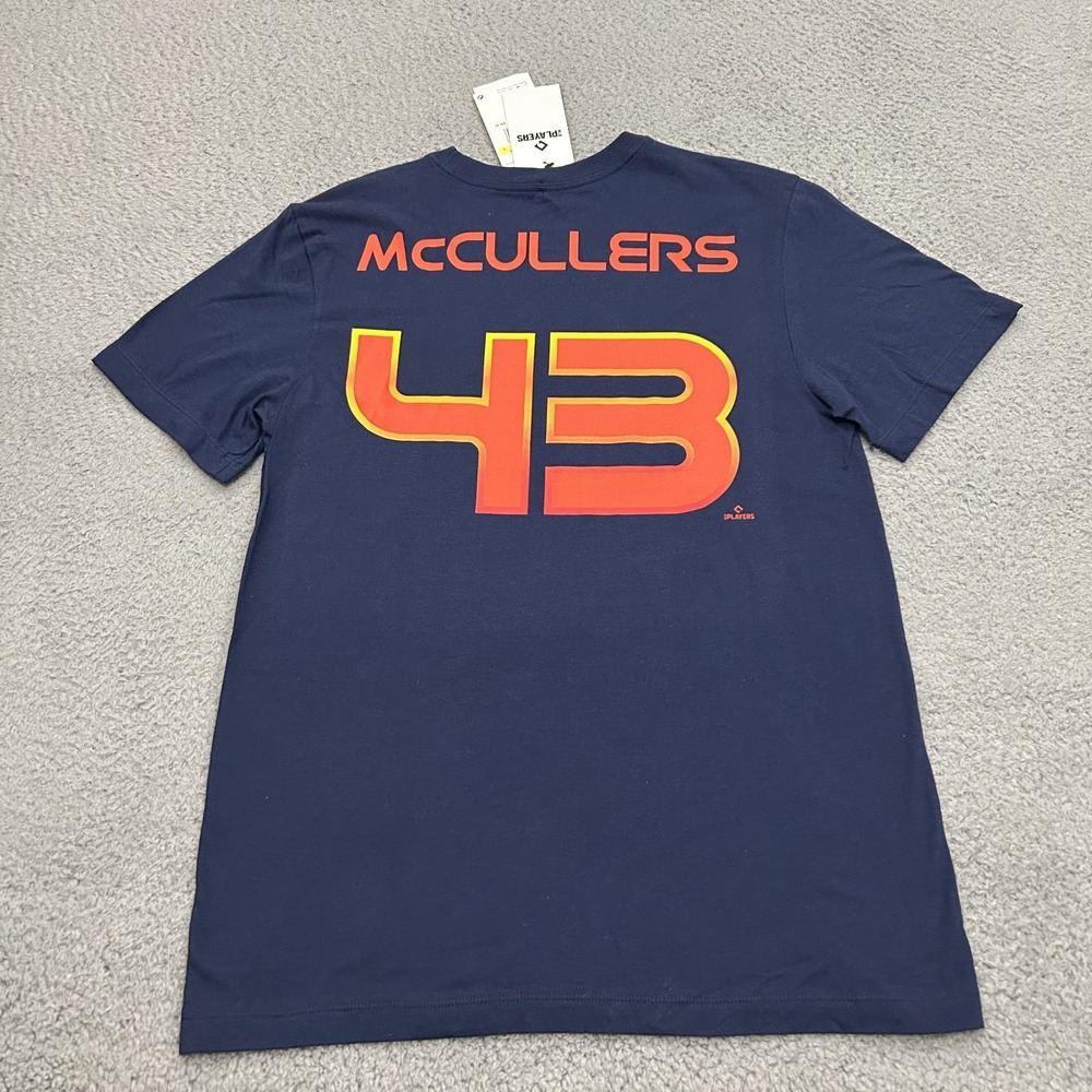 Houston Astros Shirt Mens Small Blue MLB Space City Lance McCullers Jr Nike - Picture 2 of 13